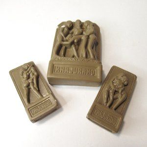 Vintage Khajuraho plaster tiles